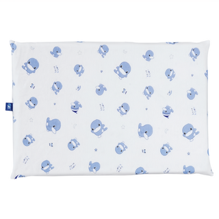 KU.KU Duckbill 酷咕鴨 嬰兒乳膠枕, 天然乳膠, 親水透氣, 29.5 x 43 x 2.5cm, 藍