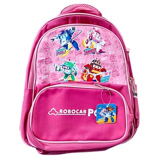 ROBOCAR POLI 波力 休閒書包紅 PL6D15-21 梅紅
