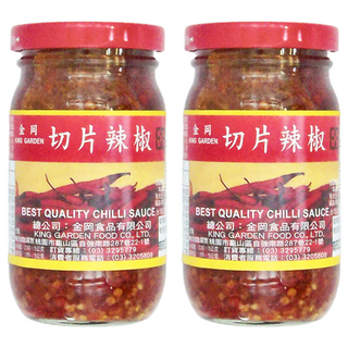 金岡 KING GARDEN 切片辣椒, 特選辣椒醬, 230g, 2罐