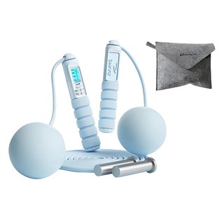 PUSH! 兩用計數負重跳繩, 21 x 3.5cm, 藍色, 1條