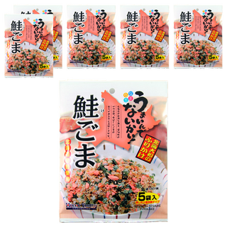 HOKKAI YAMATO 北海大和 北海鮭魚芝麻香鬆, 單獨小包裝, 5袋入, 15g, 6袋