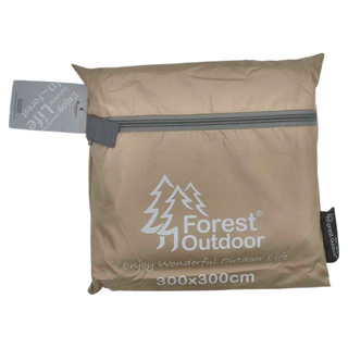 Forest Outdoor 群森戶外 多功能防水布 天幕 地墊 700g, 淺卡其色