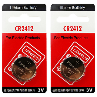 Panasonic CR2412 鈕扣電池, 1顆, 2個