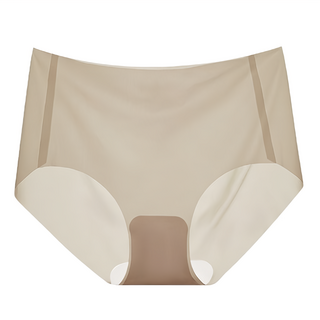 中腰冰絲網眼面膜透氣內褲3件組-親膚舒適, 腰圍30cm 臀圍32cm 檔長24cm, 隨機