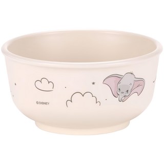 Skater 塑膠碗 學習碗 XP23AG 230ml, 小飛象 米白色, 1個