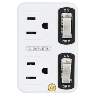 Kinyo 節電2開2插分接器 3孔 MR-5365, 1個, 55mm