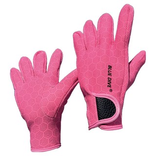 BLUE DIVE Neoprene 潛水手套 1.5mm 潛水/衝浪/溯溪/SUP適用 GV02, 桃紅色, 1雙