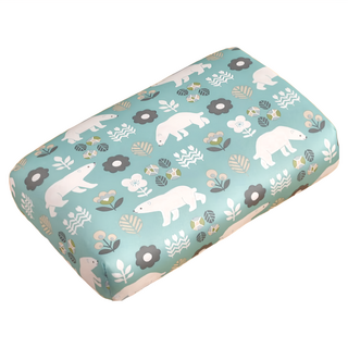 Cool熊 涼感記憶午安枕, 30 x 20 x 7cm, 北極熊綠色, 1個