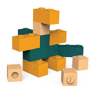 elou 軟積木12組 益智玩具 啟發創造力, 1入, 軟木塞玩具