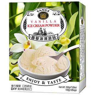 FANGS 方氏 香草冰淇淋粉 2包 Set, 操作簡單 口感綿密 DIY 美味輕鬆到口, 100g, 1盒