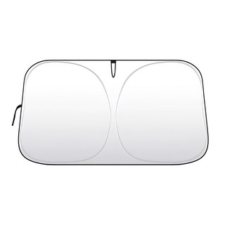 鈦銀布汽車前檔遮陽擋大尺寸, 銀色, 1入