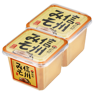 菊鶴 信州風味 味噌 500g 非基因改造黃豆製成, 2盒