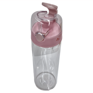 LocknLock 樂扣樂扣 大容量一鍵式單層耐熱玻璃杯 LLG684PIK, 粉色, 600ml, 1個