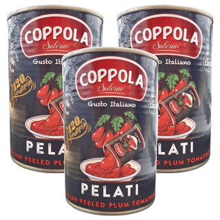 COPPOLA 柯波拉 天然無加鹽去皮整粒番茄, 400g, 3罐