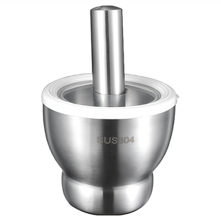 304不鏽鋼研磨器 缽型 大號 1628g, 12 x 13 x 13cm, 1個