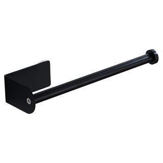 保鮮膜捲紙架, 太空鋁材質, 雙層紙巾架,黑色, 1個