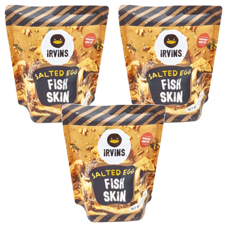 IRVINS 鹹蛋黃魚皮，80g 新加坡必備伴手禮, 3包