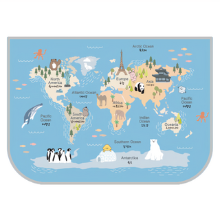 coco Lieto 韓國磁吸式汽車遮陽簾, 1個, 世界地圖