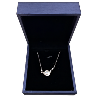 BIOAM 佰歐安 一克拉莫桑鑽手鍊 美鑽太陽花純銀鍍18K白金, 鑽石兩倍火彩, 1個