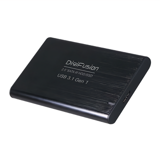 DigiFusion 伽利略 USB3.1 Gen1 SATA/SSD 2.5吋硬碟外接盒 鋁合金, HD-335U31S, 1個