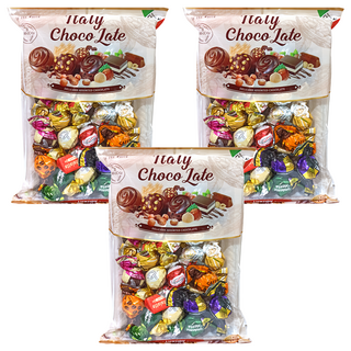 Europe Holiday Italy Choco Late 綜合巧克力，口味多樣，回味無窮, 300g, 3袋