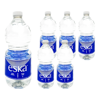 加拿大 eska 天然冰川水, 1L, 6瓶