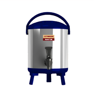 WORTH IT 渥思 日式不鏽鋼保溫茶桶 WT100-08-B 內膽304不鏽鋼, 寶石藍, 8L, 1個