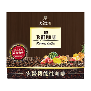 BioBank 大金宏醫 宏醫百大酵素B群機能性咖啡, 5g, 10包, 1盒