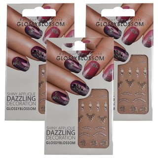 GLOSSYBLOSSOM 3D眩眼美甲貼 Set, 花朵, 1組