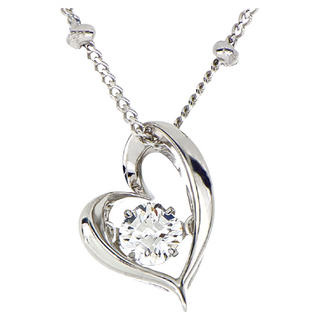 Crossfor New York 懸浮閃動項鍊 S925純銀 鋯石 鍊長40+5cm