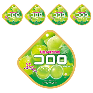 UHA 味覺糖 酷露露Q糖 白葡萄, 48g, 5包