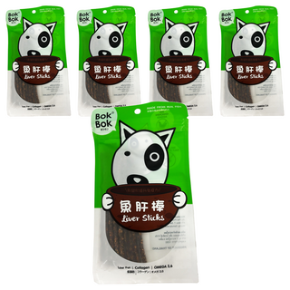 Bok Bok 鮮吃魚 魚肝棒, 低脂, 膠原蛋白, Omega 3,6, 50g, 5包, 魚肝