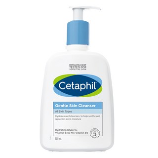 Cetaphil 舒特膚 溫和潔膚乳 500ml，含維他命B3、B5，臉部和身體皆適用, 1瓶