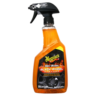 Meguiar's 美光 亮黑鋁圈清潔噴霧 BLACK WHEEL CLEANER 深層清潔鋁圈 適用於所有黑色鋁圈表面, 709ml, 1瓶