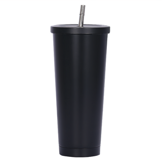 FOREVER 不鏽鋼陶瓷塗層易潔飲料杯/隨行杯, 黑色, 710ml, 1個