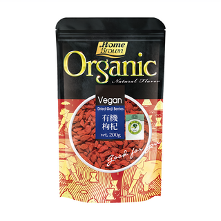 紅布朗 有機枸杞 200g, 慈心有機驗證, 肉厚粒大籽少, 有紅寶之稱, 沖泡茶飲/入菜煲湯/燉煮皆宜, 1包