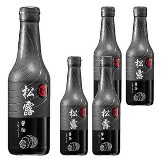 金蘭 松露醬油, 添加法國黑松露, 風味甘甜不膩口, 500ml, 5瓶