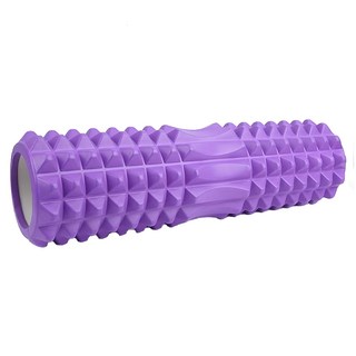 LifeHouse EVA 空心瑜珈柱 迷你款,緩震仿生觸感，按壓後穩定回彈, 紫色, 1個, 10 x 10 x 30cm