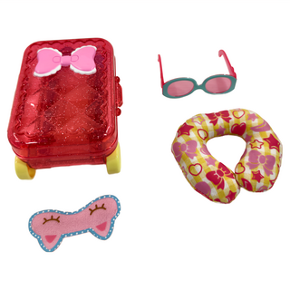 Mell Chan 小美樂 娃娃系列 旅行組, 紅色 + 黃色 + 粉色, 1組