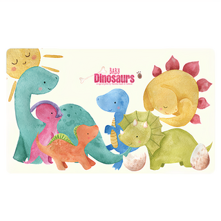 半島良品 PVC防油防水皮革地墊, 恐龍寶寶A, 1件