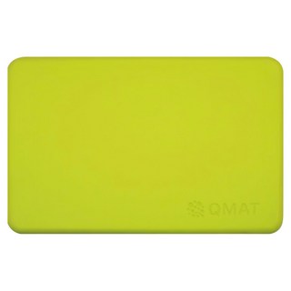 QMAT 厚瑜珈磚-40D 螢光黃，10.5cm*15cm*23.5cm，約350克, 15 x 10.5 x 23.5cm, 1個