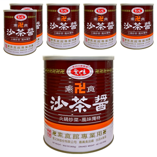 愛之味 素食沙茶醬, 2.8kg, 6罐