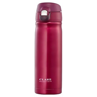 CLARE 絢彩真空彈跳杯, 酒紅色, 480cc, 1個