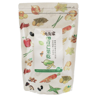 元氣家 愛文青芒果乾 200g, 無添加物, 低溫烘焙, 2包