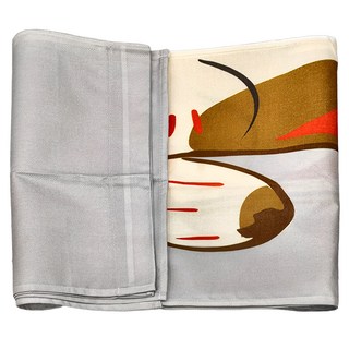 小銅板 白亞麻門簾