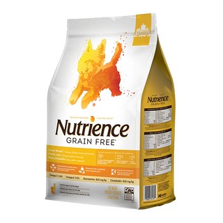 Nutrience 全齡小型犬無穀養生乾飼料, 火雞肉 + 雞肉 + 鯡魚, 5kg, 1袋