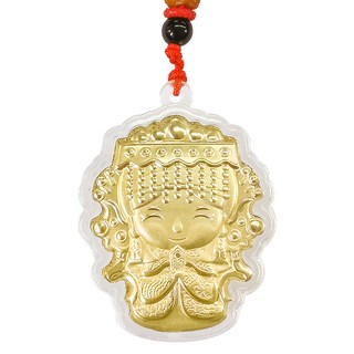 祈福媽祖吊墜, 金箔, 1個