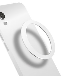 Home Planet 兼容環形金屬磁吸貼片, 白色, 3個