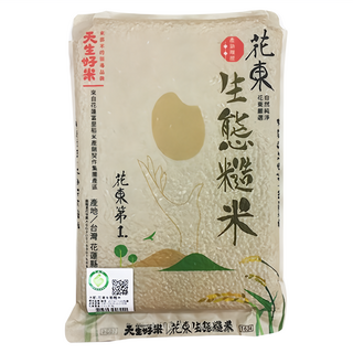 天生好米 花東生態糙米 台灣花蓮產, 1.5kg, 1包