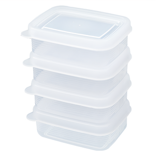 nakaya r型方形保鮮盒 k202, 4個, 1組